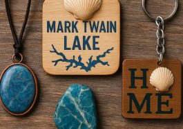 Kerajinan Tangan dari Batu dan Cangkang Lokal Bertema Alam Mark Twain Lake