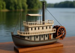 Miniatur Perahu dan Kapal Replika Kecil dari Mark Twain Lake