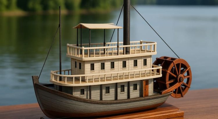 Miniatur Perahu dan Kapal Replika Kecil dari Mark Twain Lake