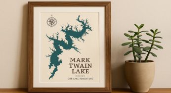 Custom Lake Map Art: Framed Keepsakes That Trace Your Mark Twain Adventure