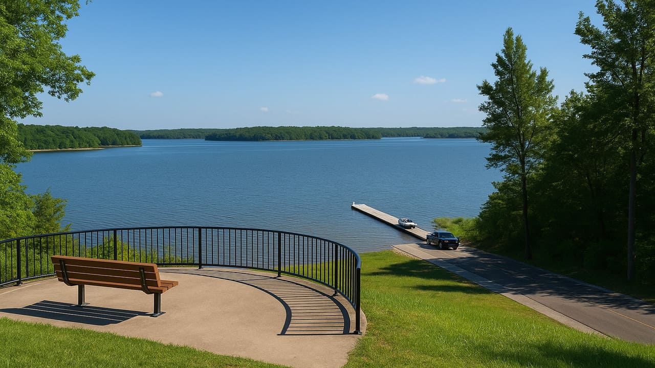 Spalding Boat Ramp A Scenic Launch Point into the Heart of Mark Twain Lake