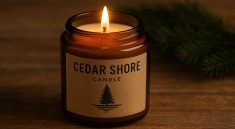 Cedar Shore Candle Capturing the Soul of Mark Twain Lake in a Scent