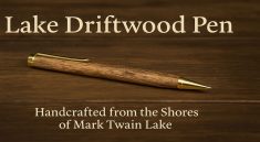 Lake Driftwood Pen A Handcrafted Memory from the Shores of Mark Twain Lake