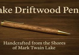 Lake Driftwood Pen A Handcrafted Memory from the Shores of Mark Twain Lake