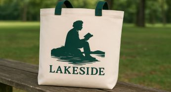 Lakeside Tote Bag: A Literary-Inspired Canvas Souvenir from the Heart of Mark Twain Lake