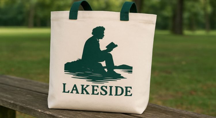 Lakeside Tote Bag A Literary-Inspired Canvas Souvenir from the Heart of Mark Twain Lake