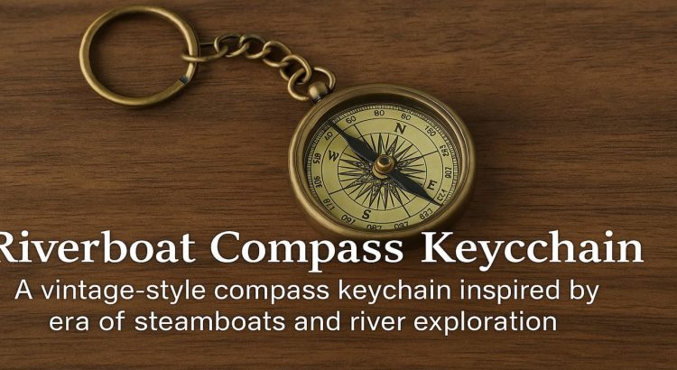 Riverboat Compass Keychain A Nostalgic Tribute to River Exploration