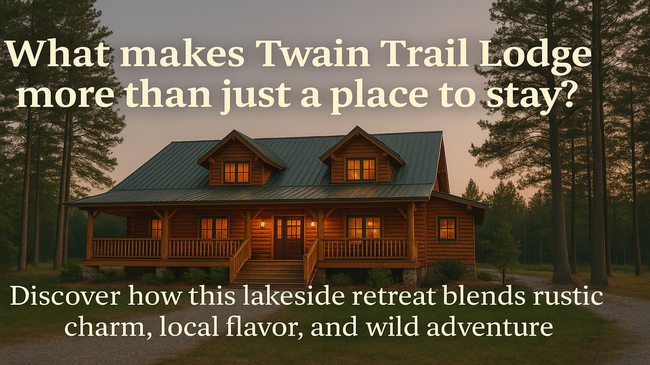 Twain Trail Lodge Where Rustic Comfort Meets Lakeside Adventure