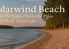 Cedarwind Beach Where the Breeze Meets the Pines of Mark Twain Lake