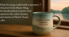 Echo Shore Mug A Ceramic Tribute to the Stillness of Mark Twain Lake