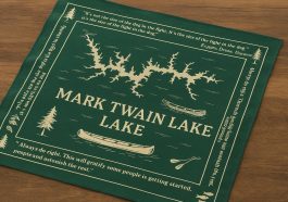 Mark Twain Lake Bandana A Wearable Souvenir of Story and Scenery