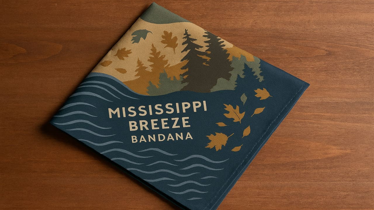 Mississippi Breeze Bandana A Wind-Wrapped Tale from Mark Twain Lake