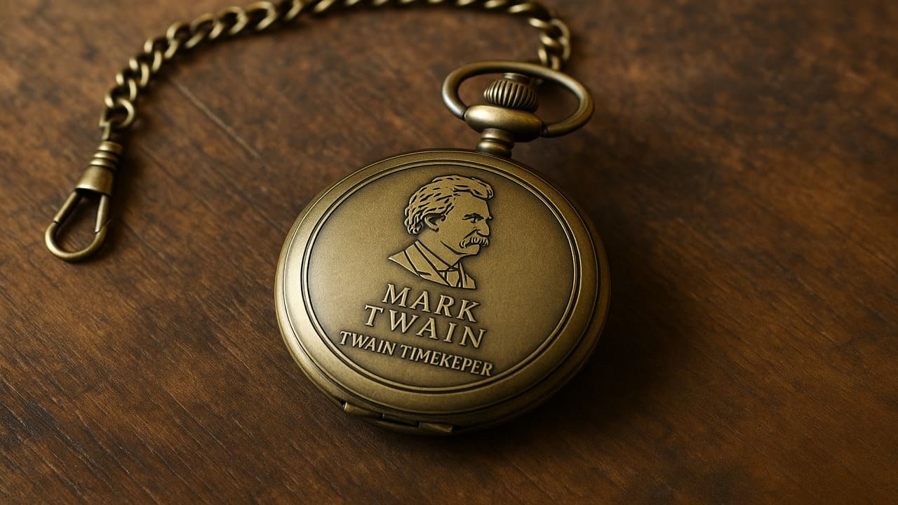 Twain Timekeeper A Pocket Watch That Tells More Than Time