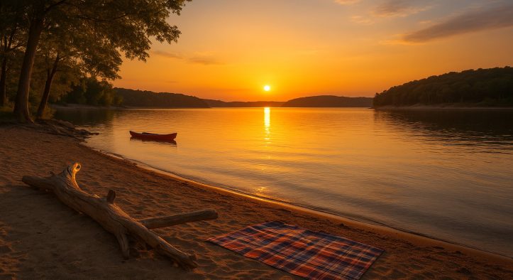 Golden Hour Bay: A Quiet Shoreline Where Light Becomes the Main Attraction