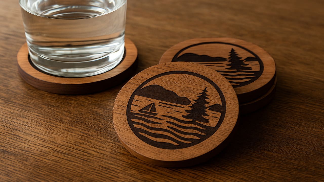 Lakewood Coasters Wooden Art That Captures the Spirit of the Lake