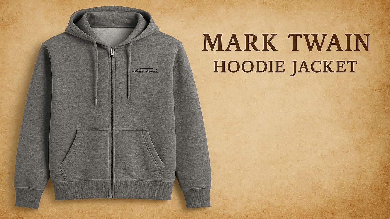 Mark Twain Hoodie Jacket A Blend of Comfort, Style, and Storytelling