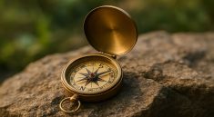 Twain Time Compass A Souvenir That Points to the Heart of Mark Twain Lake