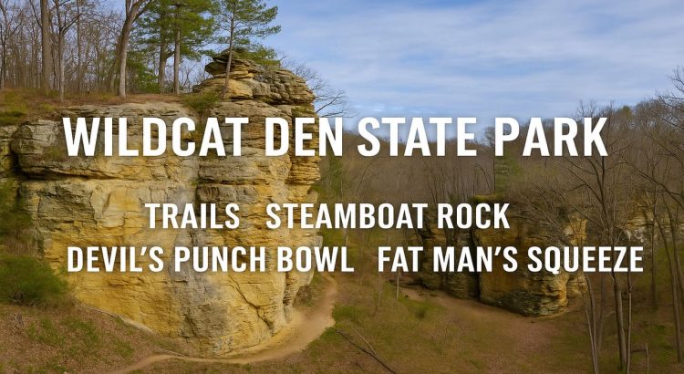 Explore Wildcat Den State Park Steamboat Rock, Devil’s Punch Bowl, and More