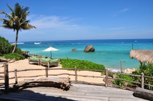 Nihiwatu, Sumba, Indonesia — High tide at Nihiwatu's famed 2.5-kilometer-long beach on Indonesia's Sumba island. Hard to access, the beach remains rather private for the hotel and its surrounding villages.